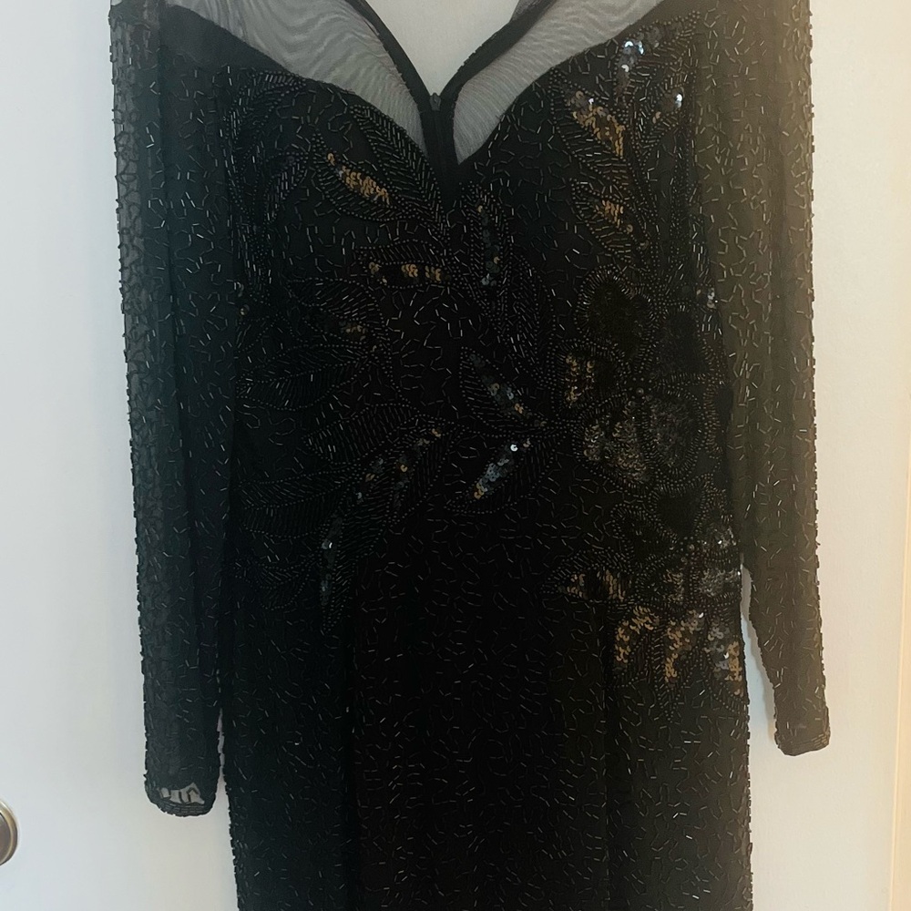 Elegant Black Sequin Dress